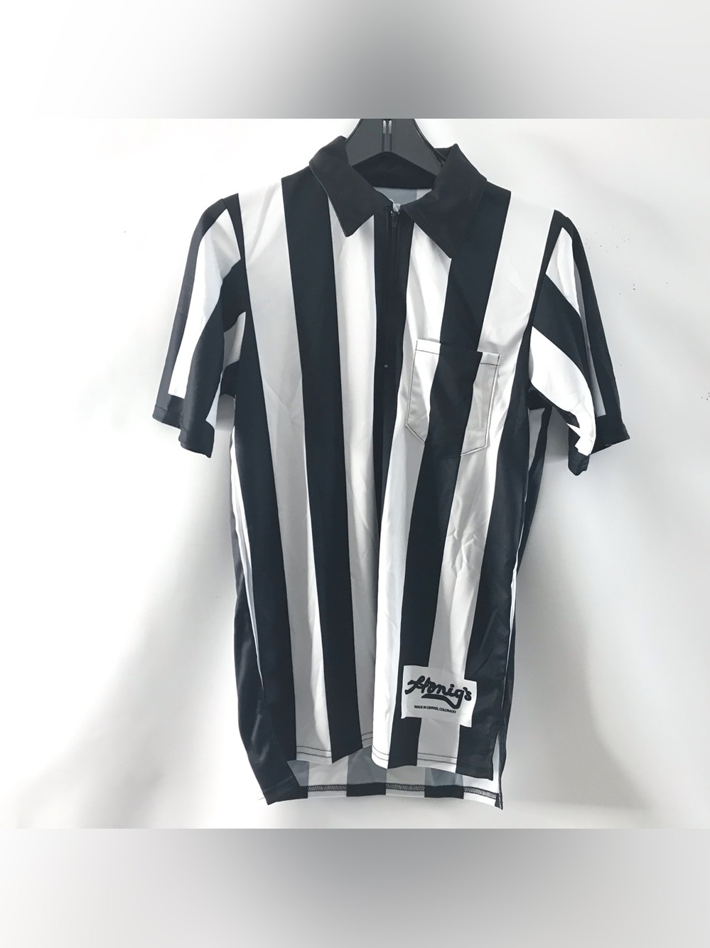 Honig's Whistle Stop Referee Shirt Men's Size S Striped Official Uniform USA New
